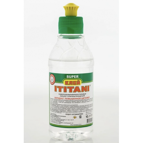 Клей универсальный полимерный ITITANI  Super (зеленая этикетка) 0,2 л. кор/49шт